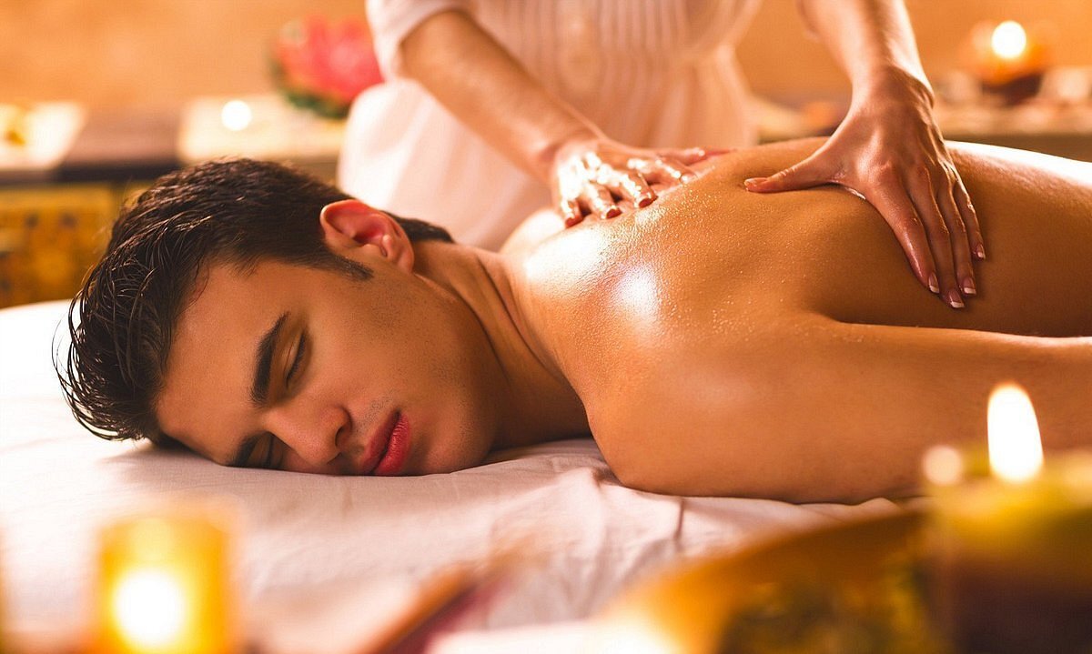 Close-up of a body massage